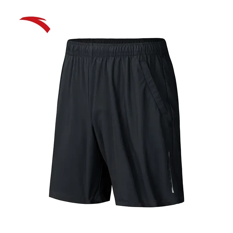 安踏冰丝短裤男士夏季新款针织透气五分裤跑步针织运动裤宽松舒适