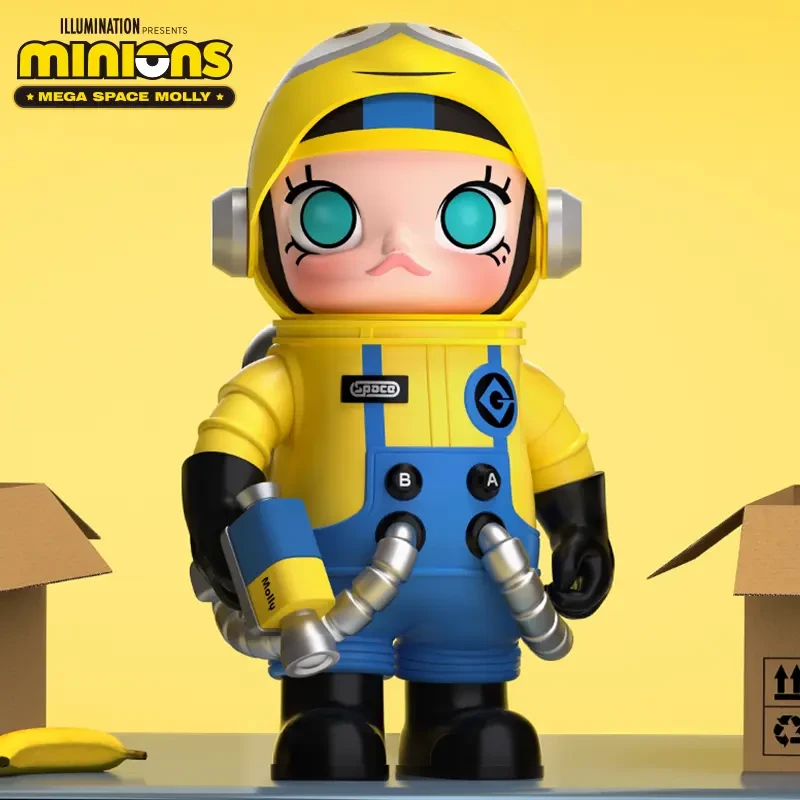泡泡玛特MEGA SPACE MOLLY 400% 小黄人手办摆件