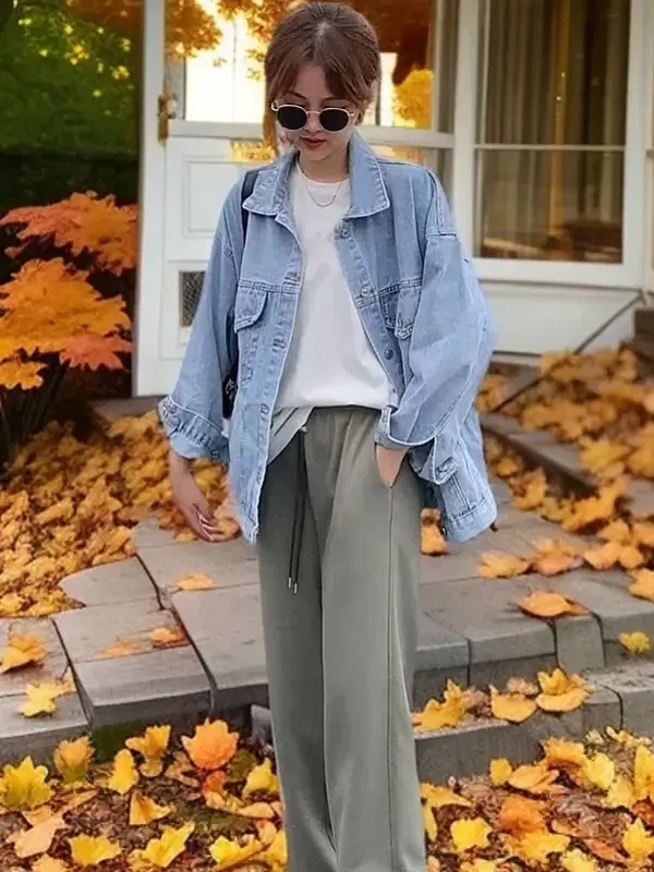 E501菲菲惊喜社T恤上衣百搭韩版休闲裤子时尚宽松