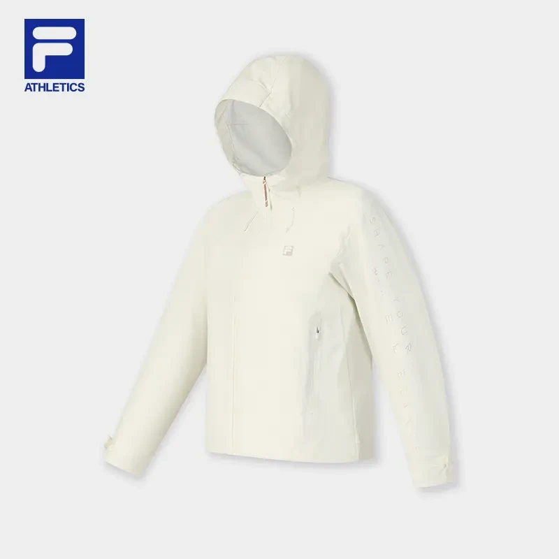 Fila/斐乐女款夏季防风运动风室外直下摆连帽外套A11W531707F
