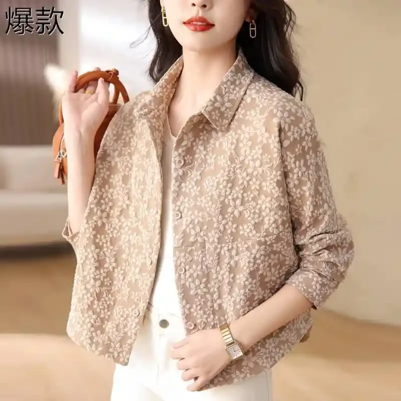 短外套女2025春秋韩版新款中年妈妈小个子休闲棒球服夹克开衫上衣