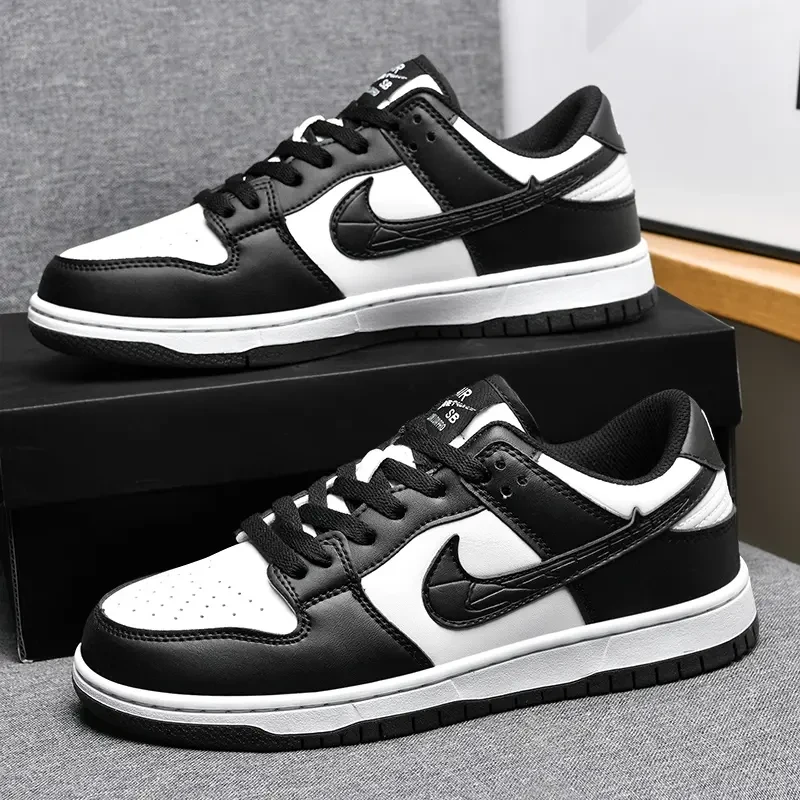 aj男鞋dunk黑白熊猫男鞋男款秋季透气运动鞋aj1女鞋休闲烟灰板鞋