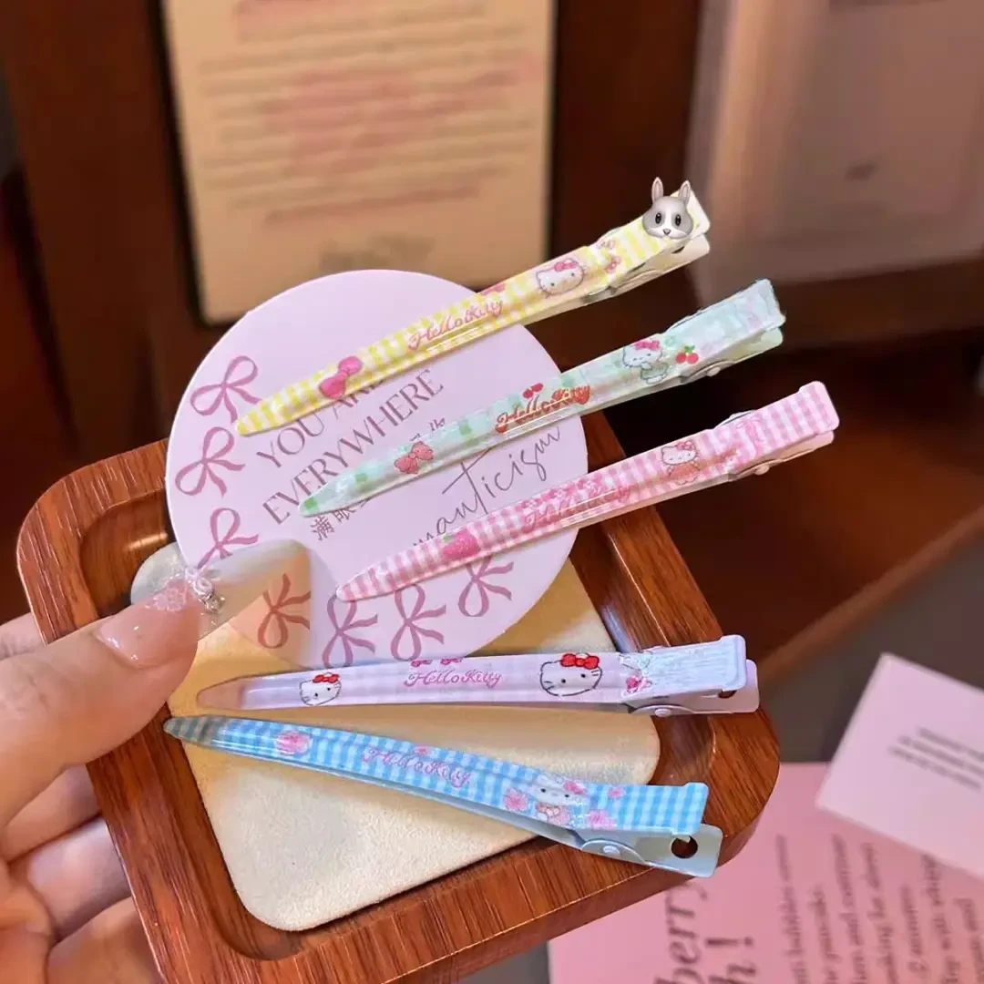 Kitty发夹一字发卡萌趣卡通头饰可爱少女心蓬松刘海碎发佩戴神器