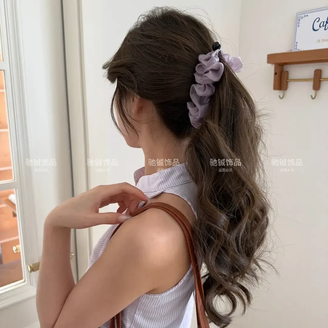 温柔褶皱~设计师款显发量香蕉夹气质高级感脑勺发夹简约高马尾