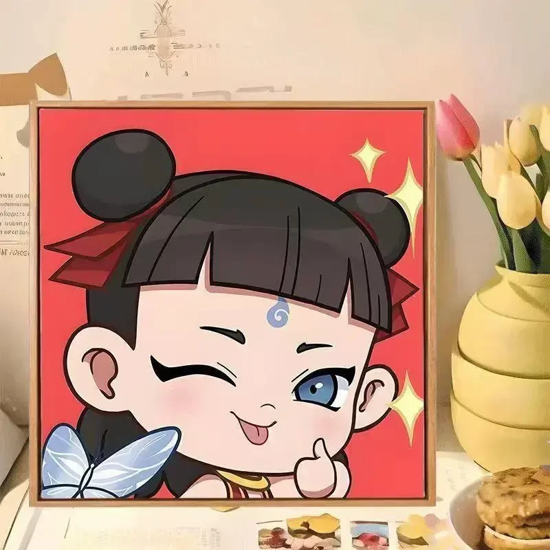 2025新款哪吒之魔童闹海数字油画diy敖丙卡通可爱国漫手工油彩画