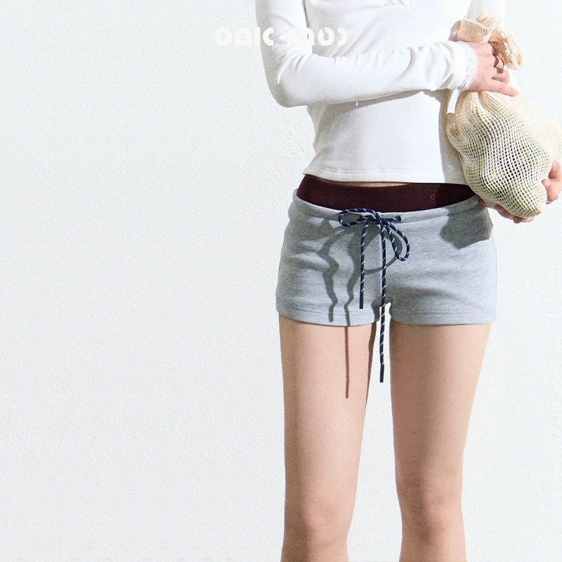 OAKMOO/ "轻描淡写的某天"低腰抽绳运动休闲百搭短裤