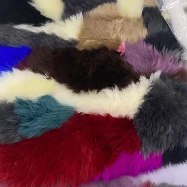 原生态皮毛一体七彩防滑汽车坐垫办公室家用餐椅垫