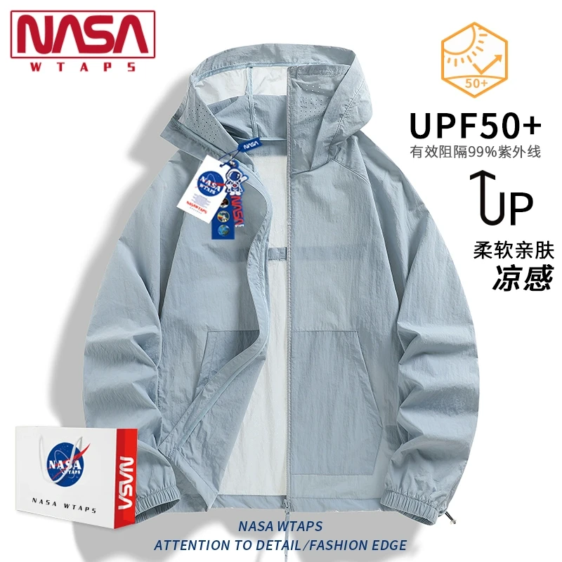NASA WTAPS防晒衣男UPF50+夏季皮肤衣冰丝透气速干防紫外线防晒服