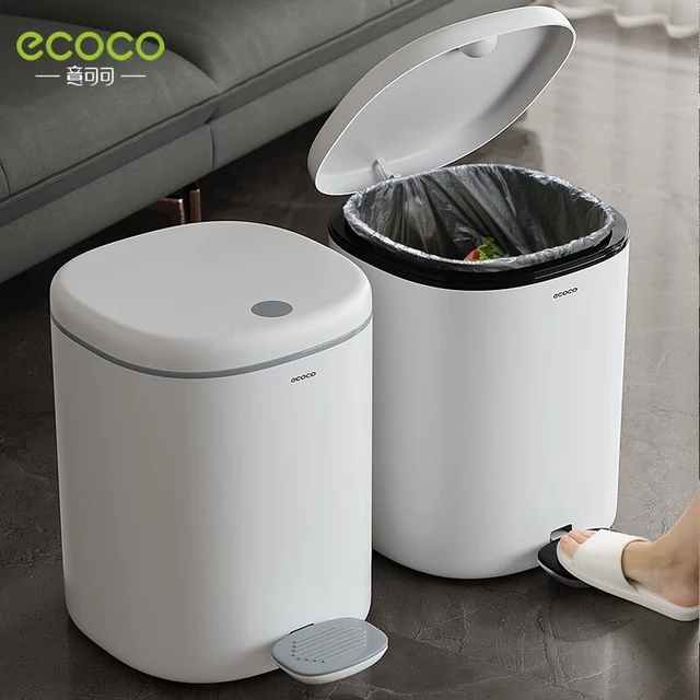意可可垃圾桶家用客厅卫生间厕所密封带盖简约脚踏厨房卧室专用筒