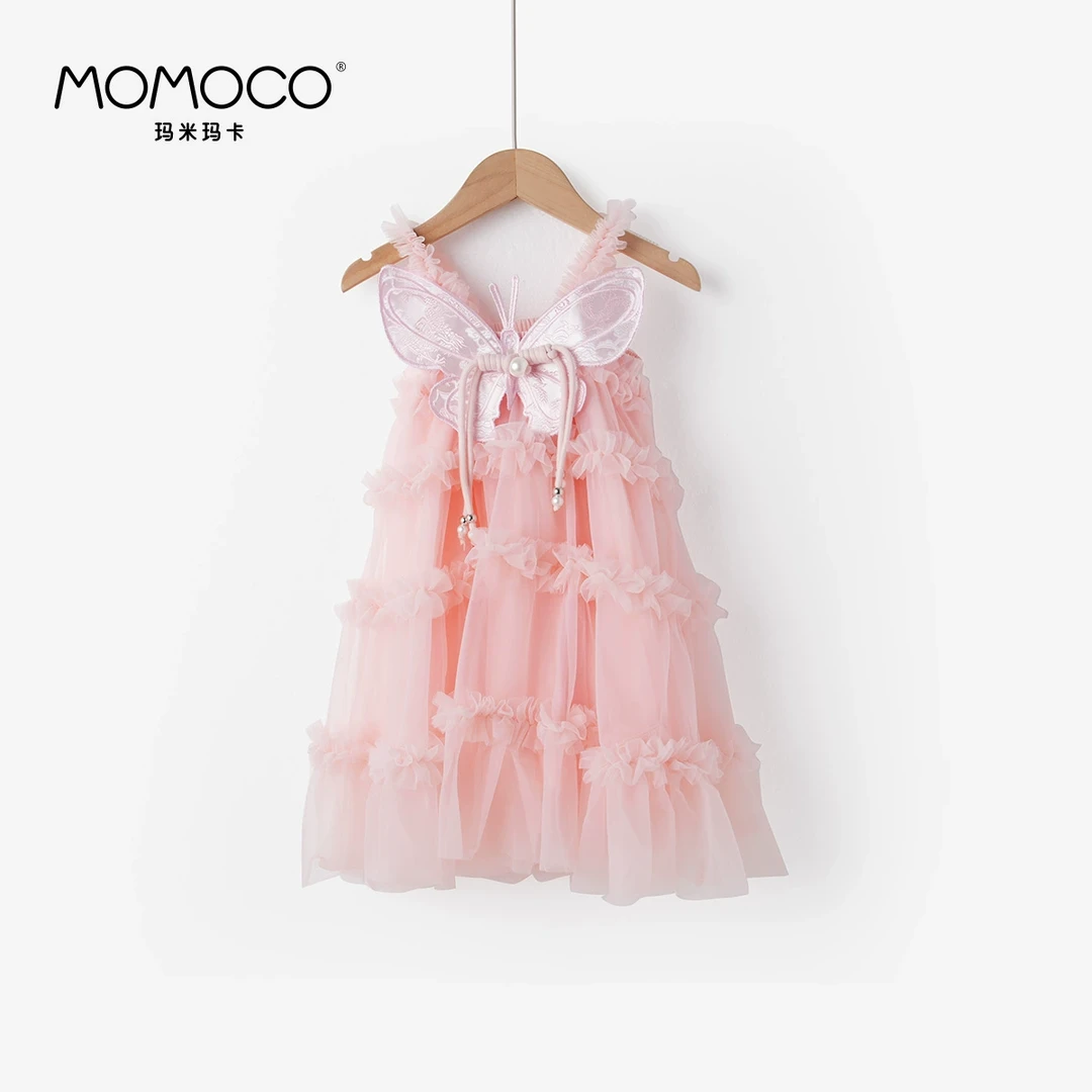 MOMOCO/玛米玛卡女童吊带连衣裙2025夏季新款小女孩75630470014