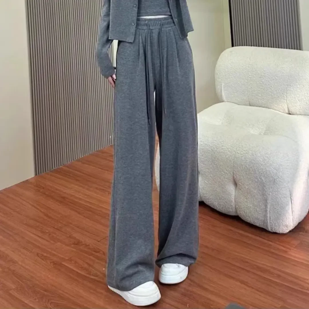 【糯米三件套】慵懒松弛感休闲套装女春秋新款宽松开衫吊带三件套