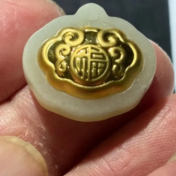 如意锁宝宝锁女士玉坠手工雕刻挂件