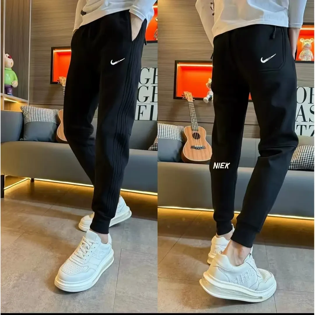 2025秋季新款男士高品质潮流修身运动休闲裤时尚塔里小脚裤透气裤