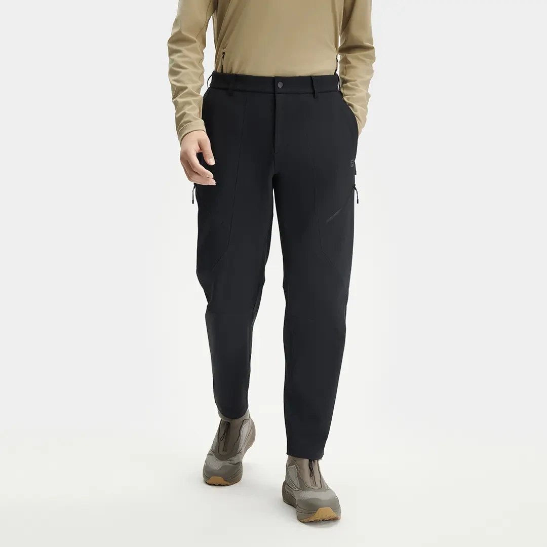 Fila/斐乐男子秋冬专业运动加绒舒适直筒梭织长裤A11M447806F