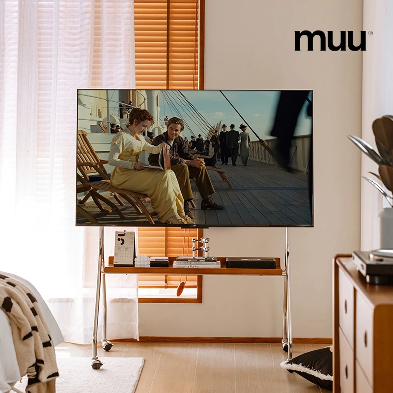 【查尔斯电视架】MUU可移动电视支架北欧复古落地客厅显示器带滚轮