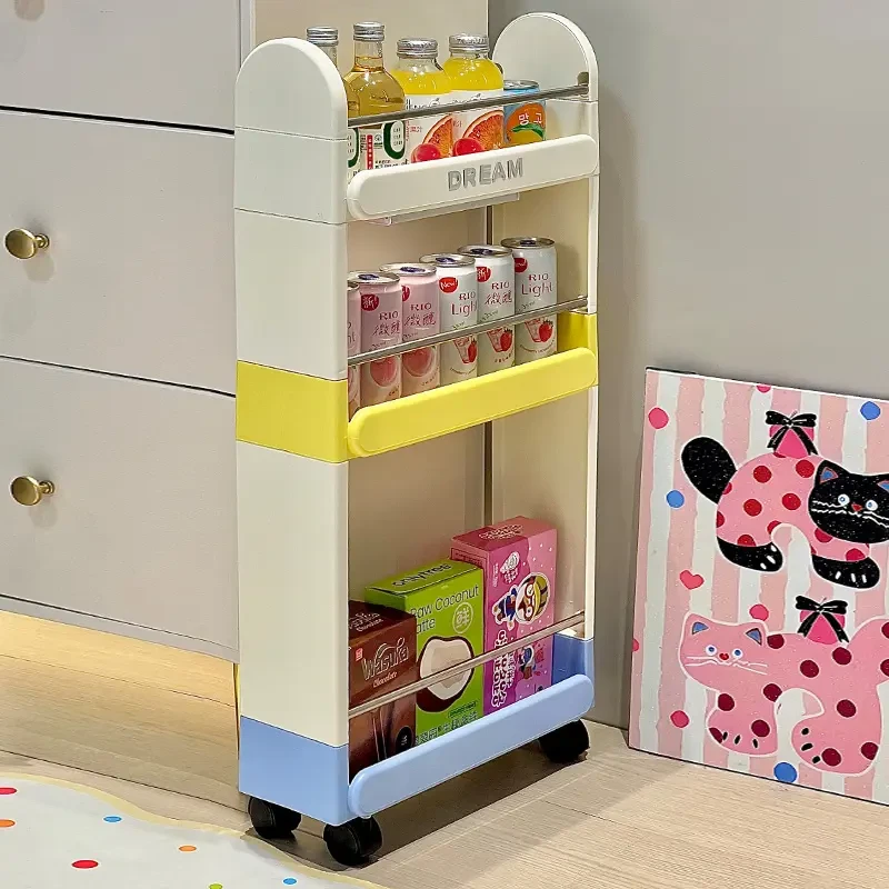夹缝置物架家用多层收纳架多功能卫生间厨房小推车置物架收纳储物
