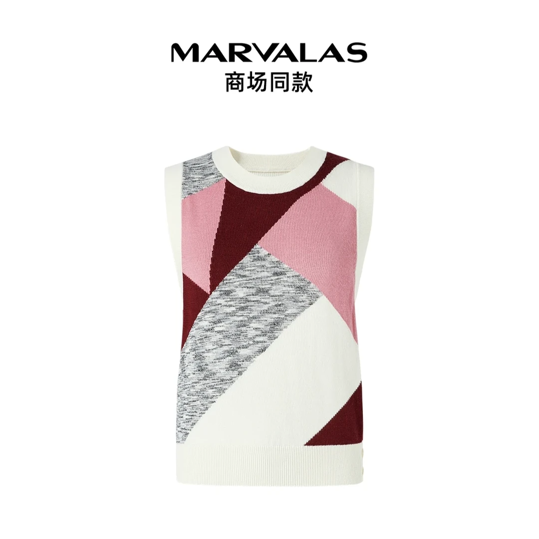 【粉丝专属】M729006963曼德诗绵羊毛马甲秋冬精纺针织上衣背心