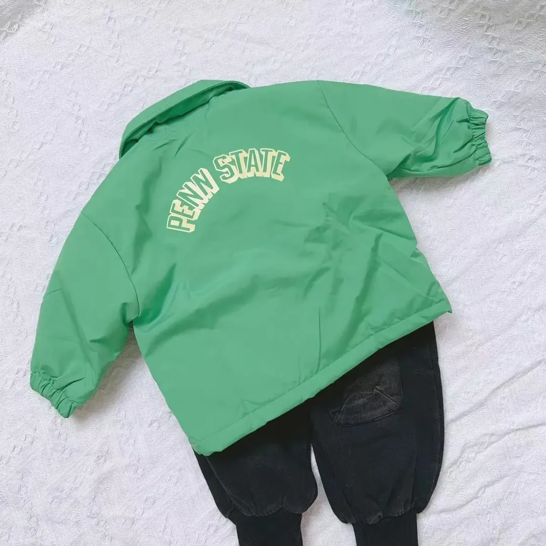 儿童韩版夹棉抗风棉服外套（实物以直播间讲解为准）