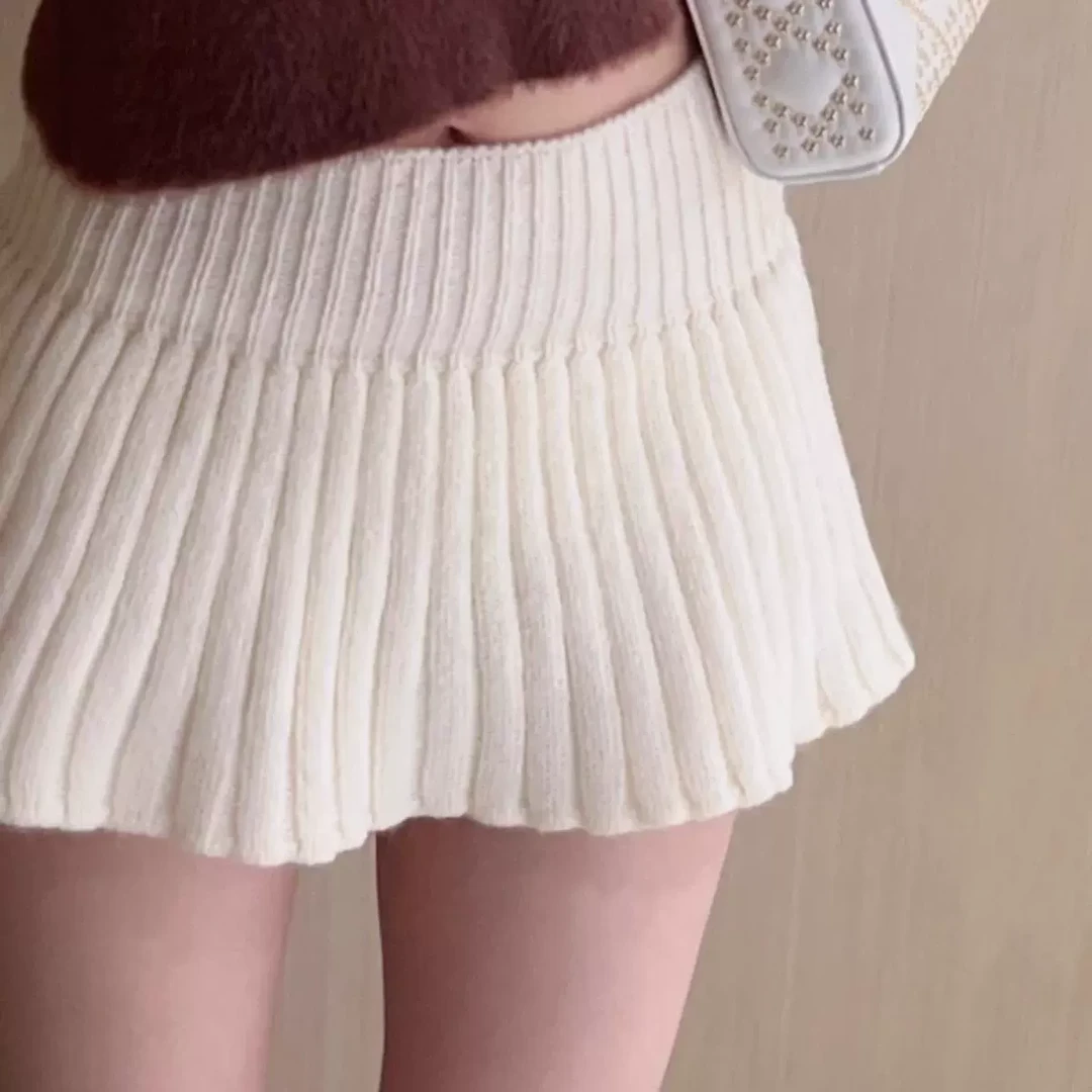 纯欲风甜美百搭百褶裙女2025年春季新款遮跨显瘦a字短款半身裙ins