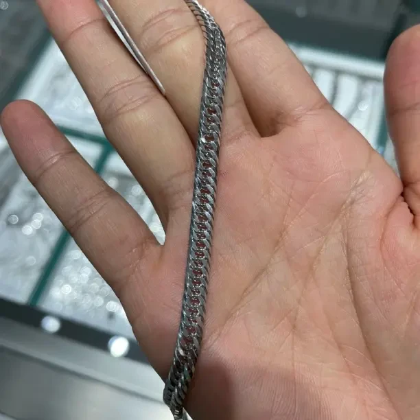 铂金pt950男士喜平手链