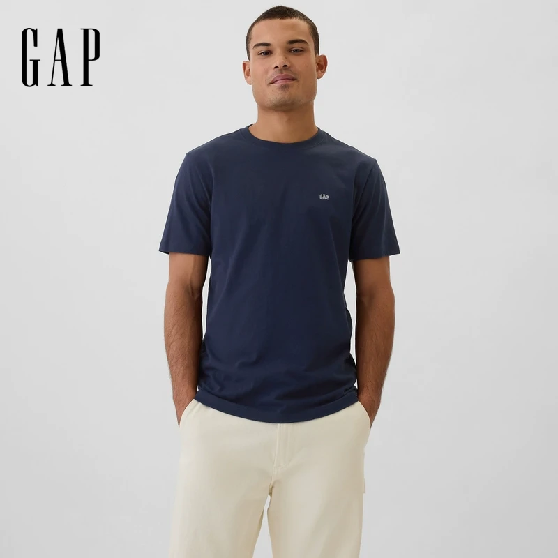 Gap男女装2025春季新款纯棉柔软基础款百搭t恤休闲百搭上衣502022