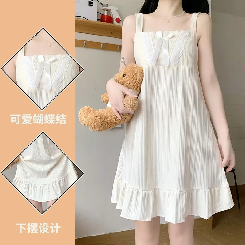 印像家带胸垫性感吊带睡裙女款网红爆款2024新款夏季睡衣家居服