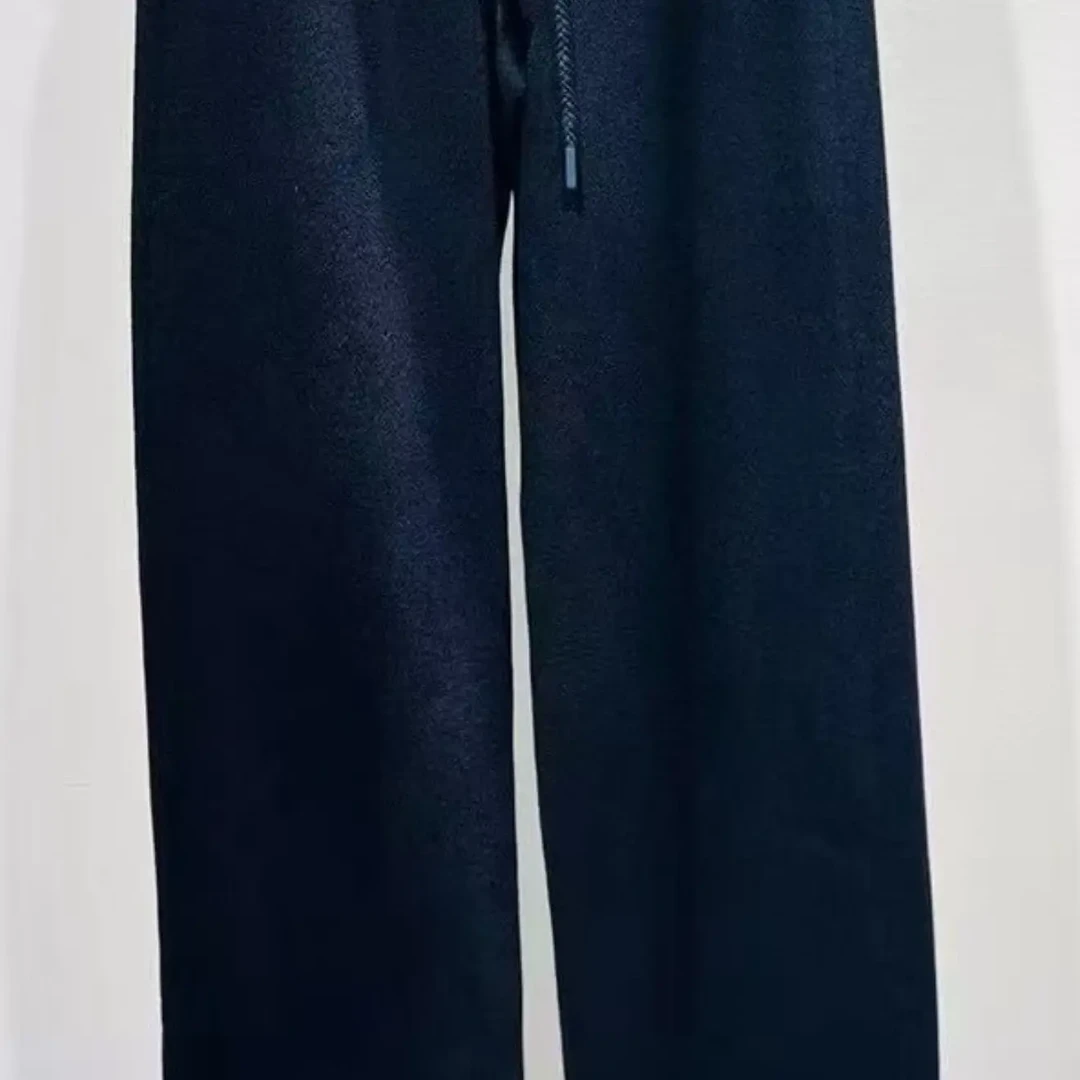 【肖丽丹】新款高腰垂感宽松显瘦休闲针织阔腿裤上架