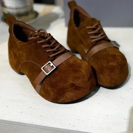 韩版后底系增高大头鞋