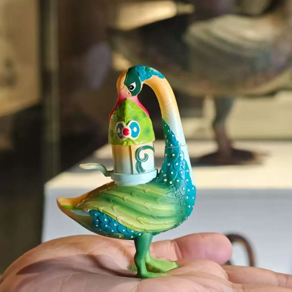 彩绘雁鱼铜灯树脂发光磁吸冰箱贴创意旅游收藏礼物