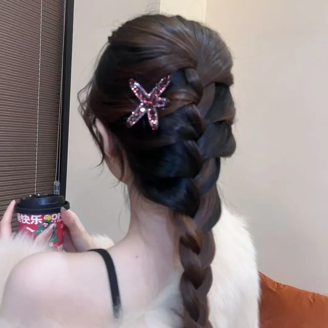 星河新款海星鸭嘴夹女边夹发夹时尚刘海夹气质发饰韩版头饰