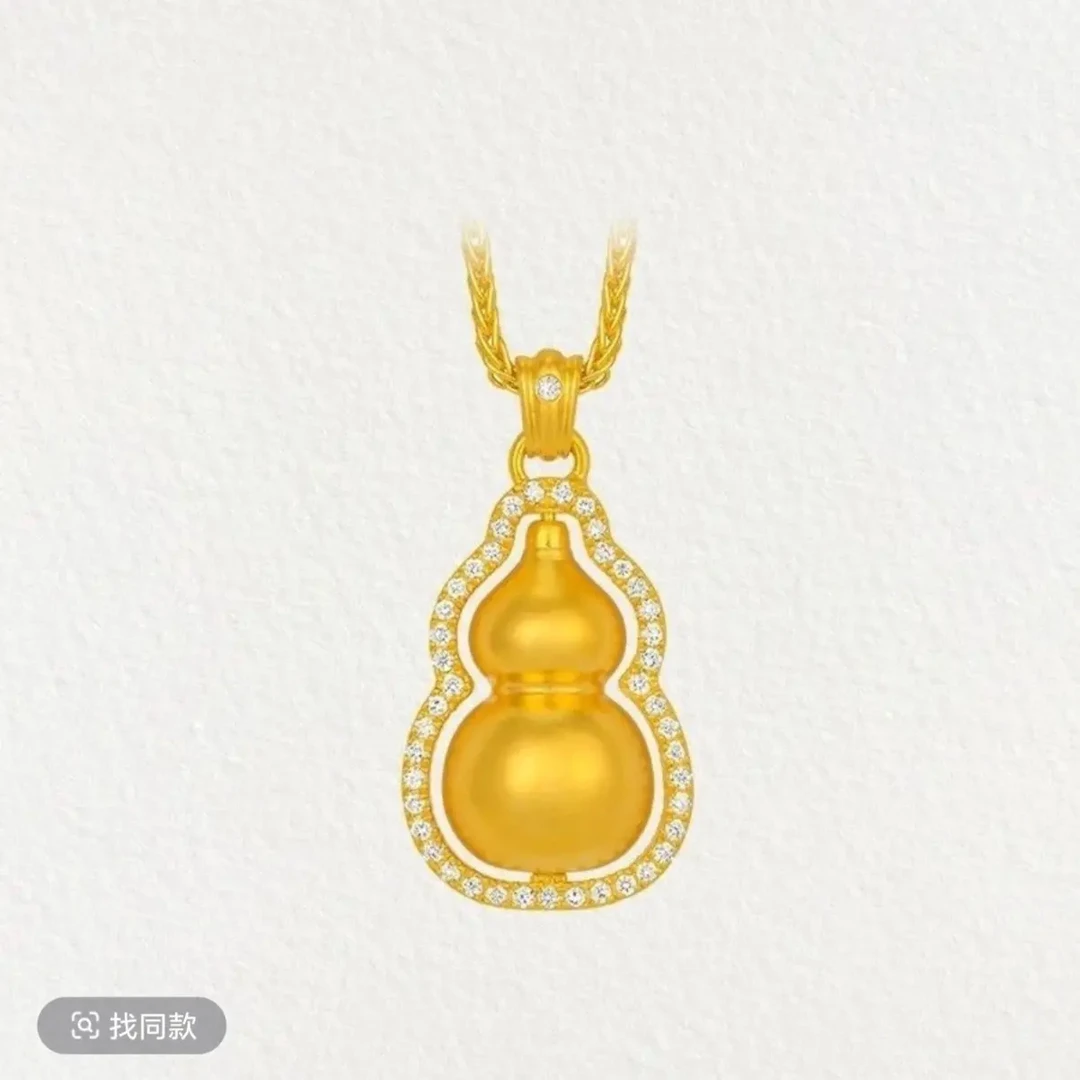 合金项链 时尚大气葫芦吊坠项链