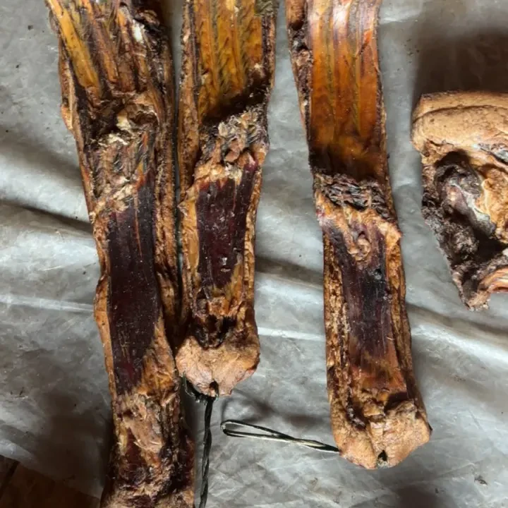 恩施传统柴火烟熏五花腊肉特产美味
