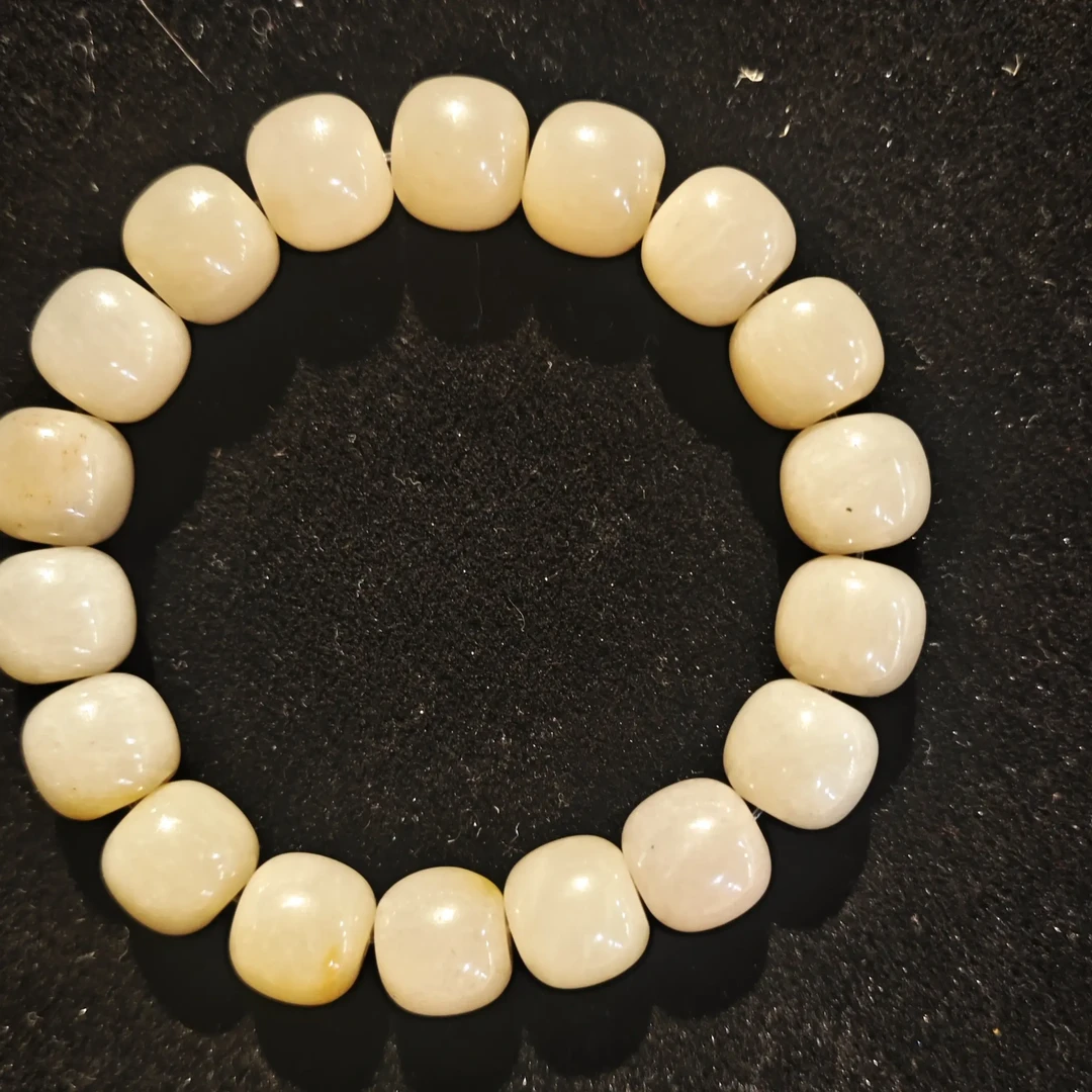 8号白色天然石头手串