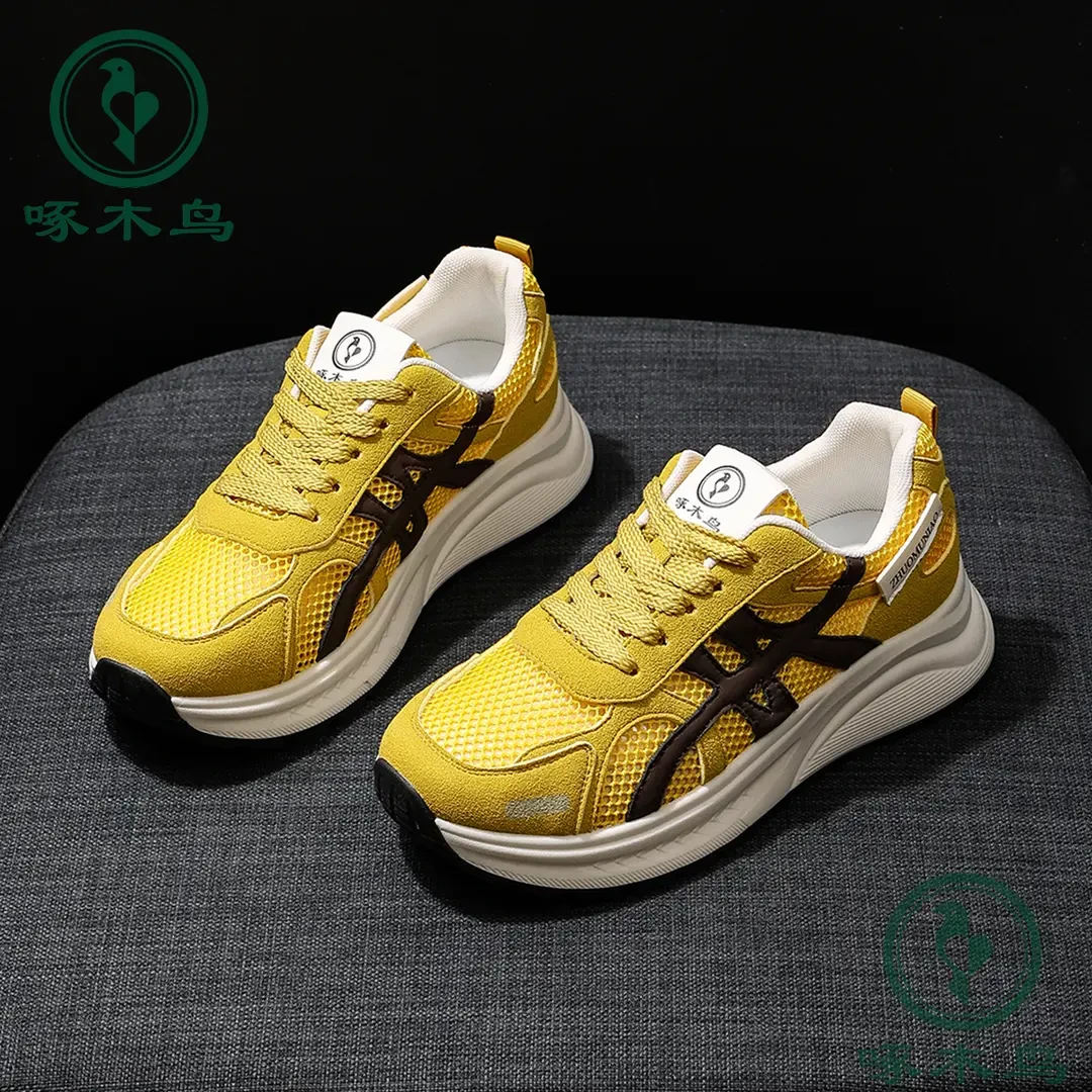 【运费险】啄木鸟2025春夏季新款欧若风元气潮范阿甘鞋百搭厚底