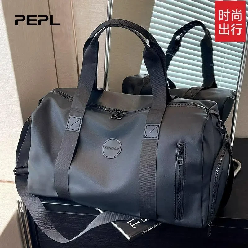 香港デパート运动健身包男款旅行包短途旅游手提斜挎单肩行李袋大