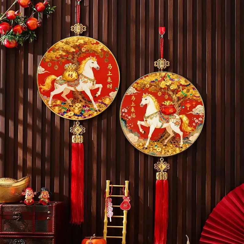 【马上来福】钻石画挂件年货送礼送人春节手工diy马年新年喜庆礼物商品图