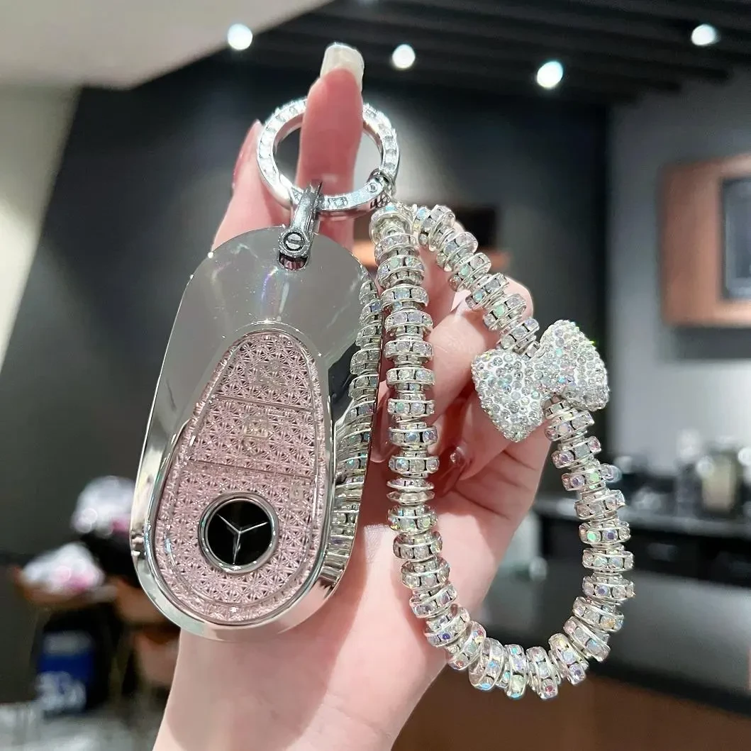 奔驰25款C260l钥匙套C200L壳24款E300L扣GLC300车钥匙高档保护套