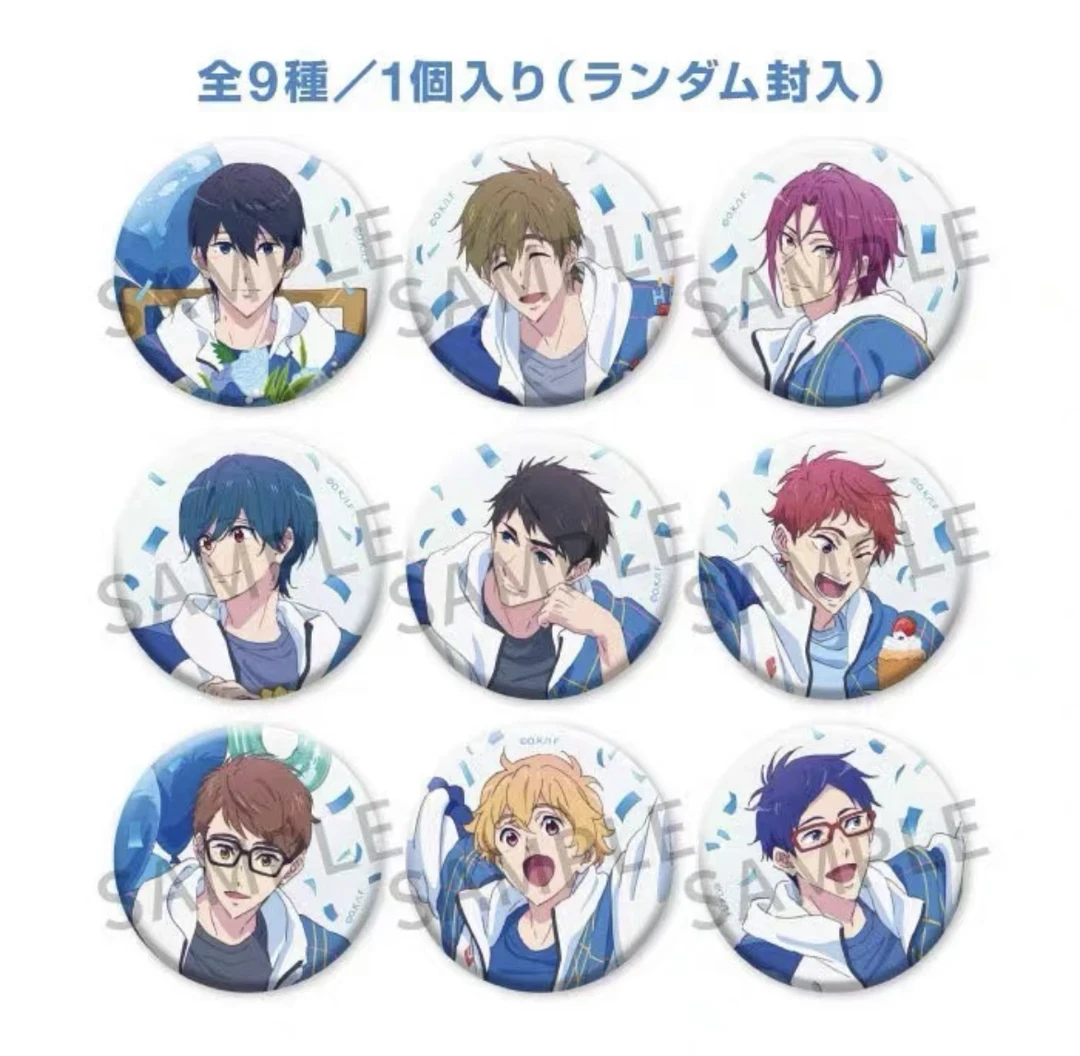 Free男子游泳部生日相纸/吧唧盲盒日版正版（代拆）