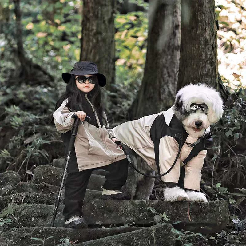 Y巨型贵宾犬专用户外冲锋衣狗狗春秋装薄款帅气开春衣服大狗大型