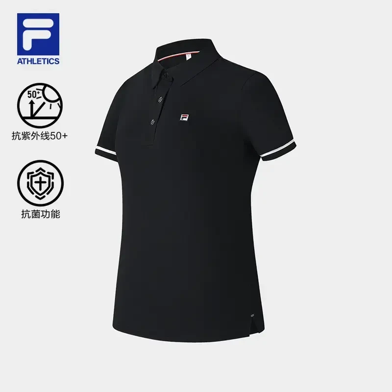 Fila/斐乐【抗紫外线网球短袖】夏季女士户外运动POLO衫A11W523104F
