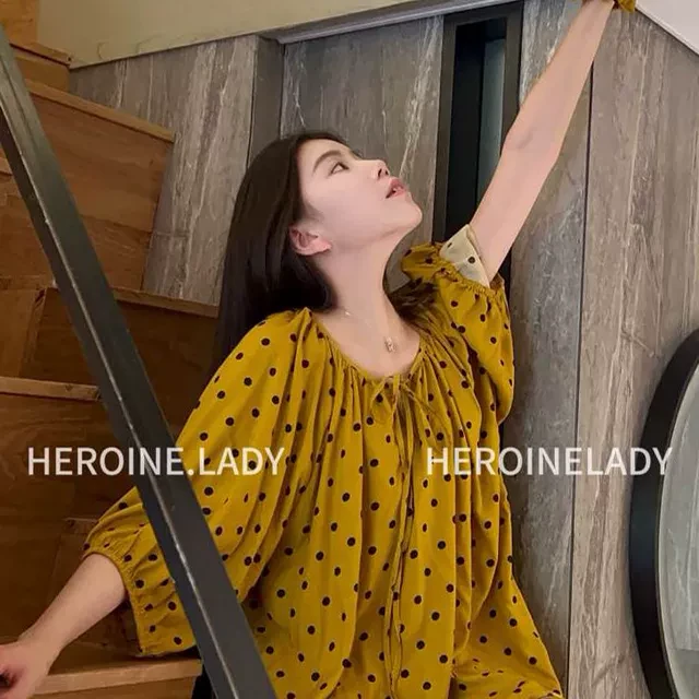 【好好睡觉】HL棉绸短袖休闲减龄套装睡衣女防凸点胸垫可拆卸套装