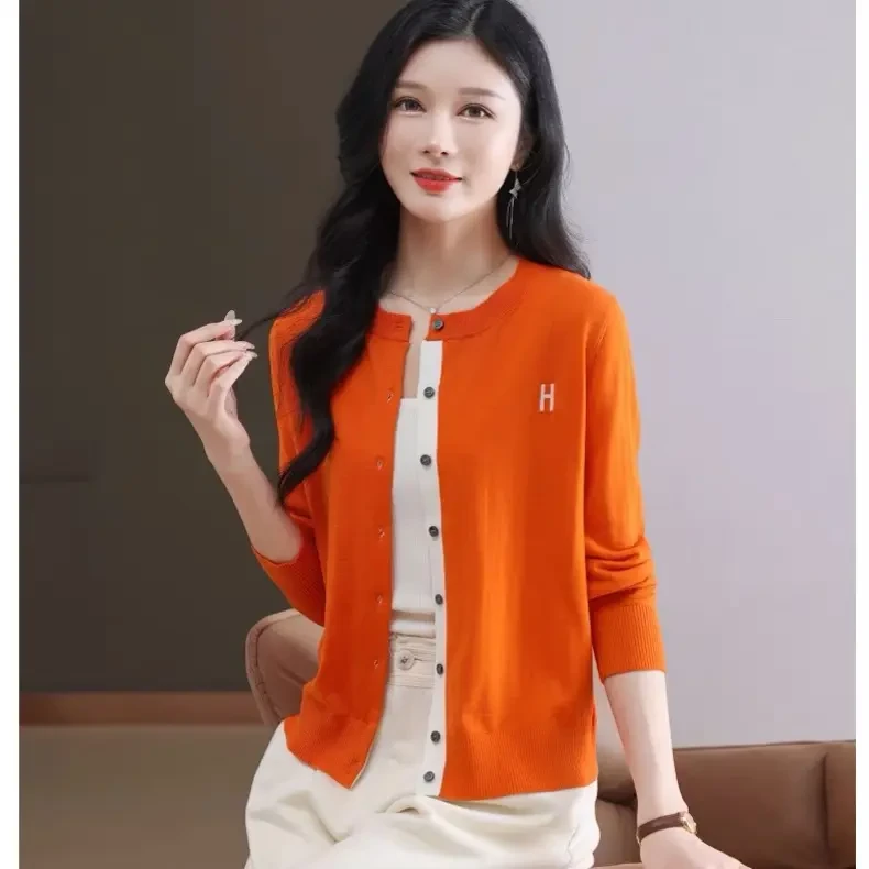 不褪色冬季薄款法式长袖毛针织衫时尚短款休闲百搭毛衣秋季春秋