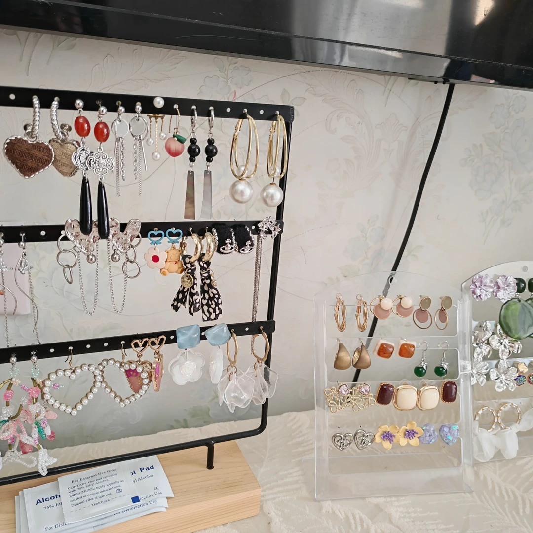 铁合金琉璃耳饰 家用耳坠饰品