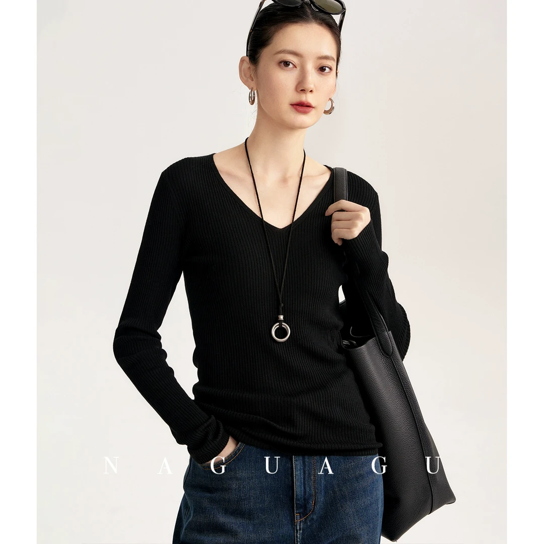 简衣橱N系列 ~120'S扬子纱绵羊毛多版本针织衫上衣EX3ZS0277-A