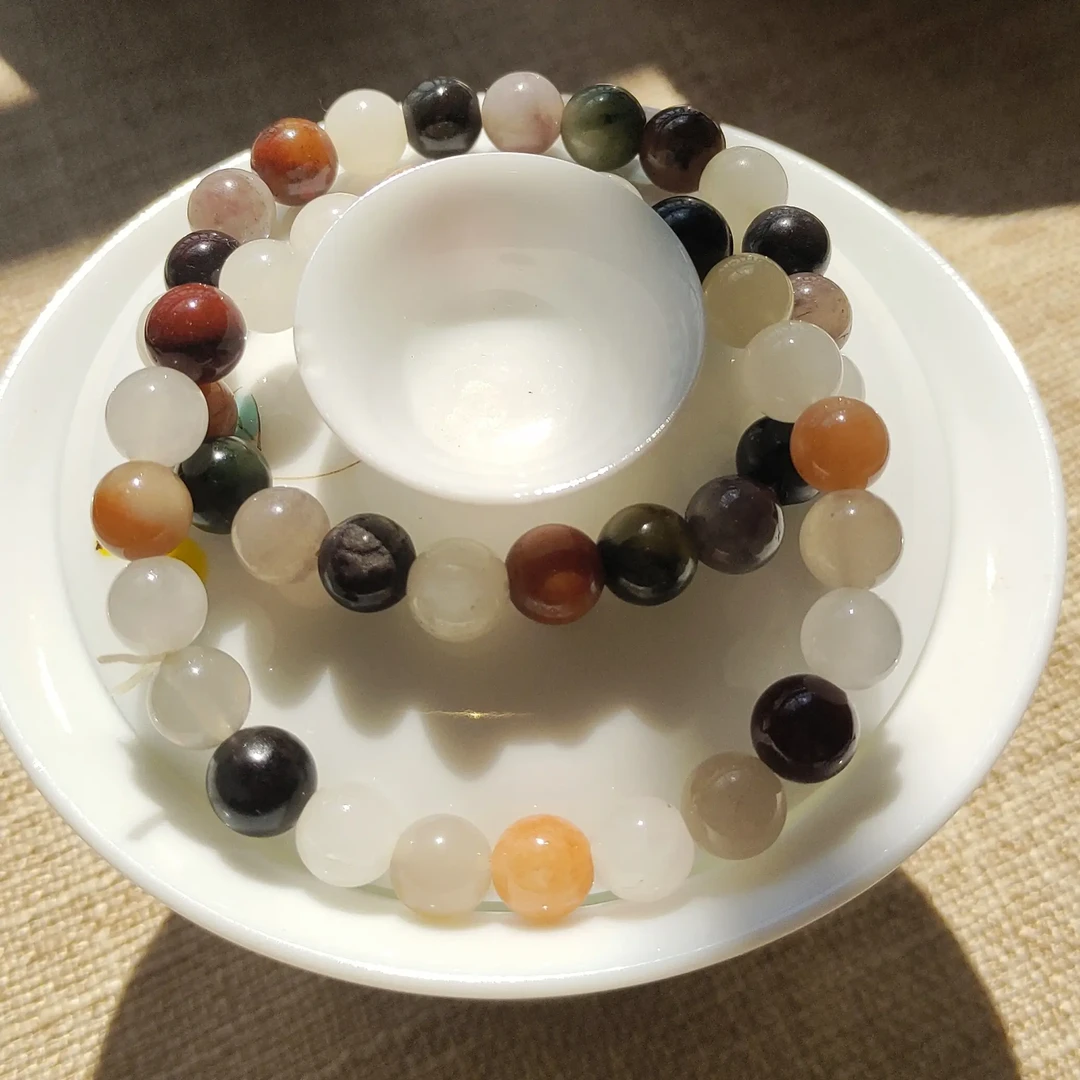 非金属仿水晶手链 多宝手串男女款