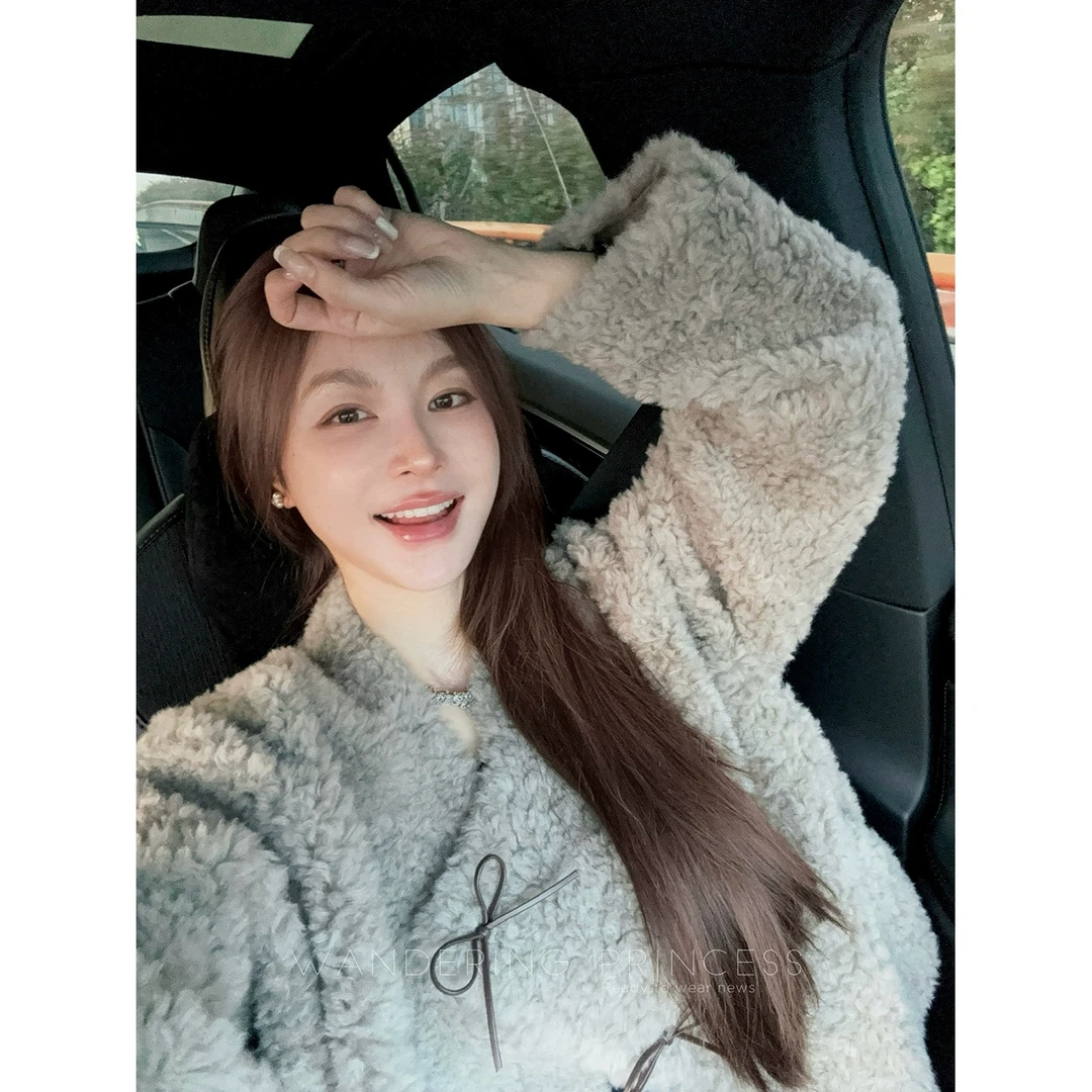 人造皮草 钱美西  PU皮手工蝴蝶结仿皮毛M02280