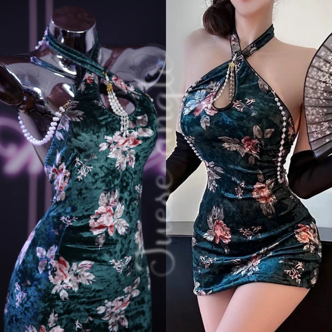 夏杨性感内衣纯欲风秘书蕾丝透视睡裙女包臀制服套装聚酯纤维成人