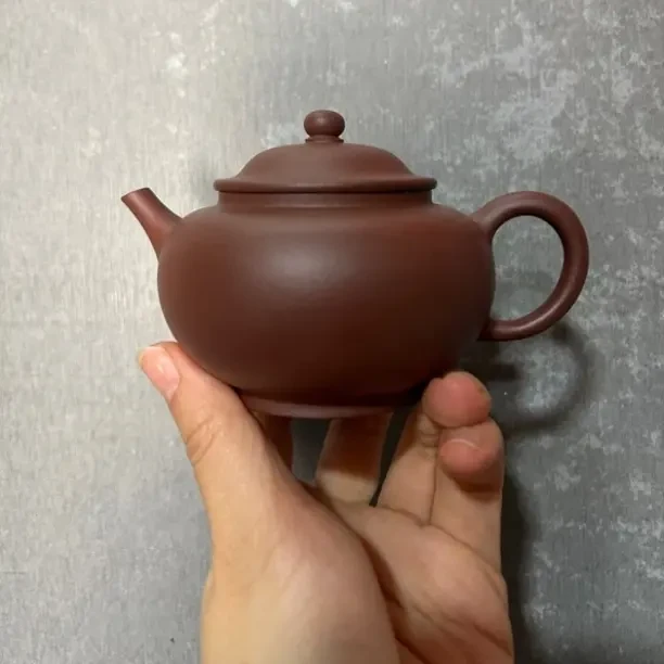 原矿紫泥手工制作160cc紫砂壶