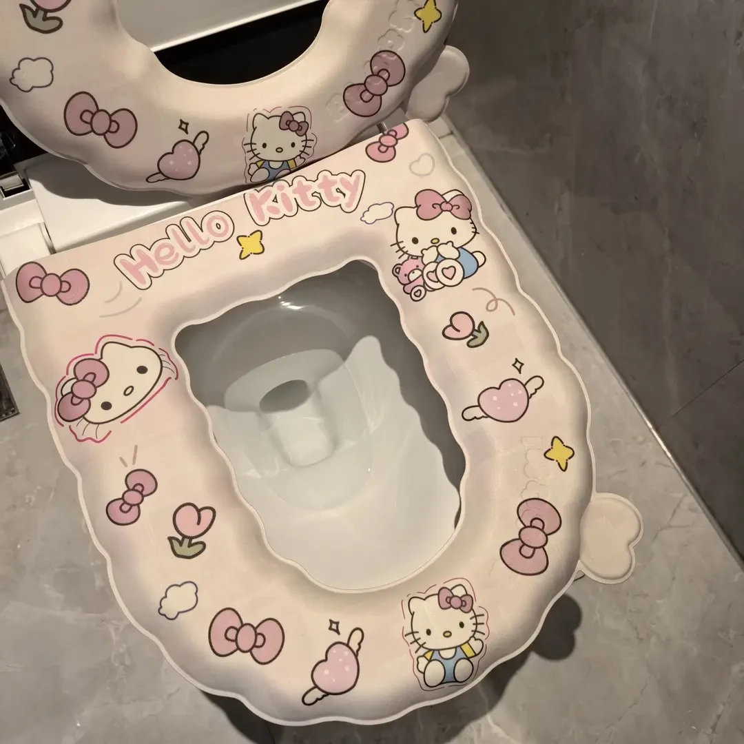 hellokitty马桶垫可爱防水粘贴式坐垫四季通用2025新款厕所坐垫m