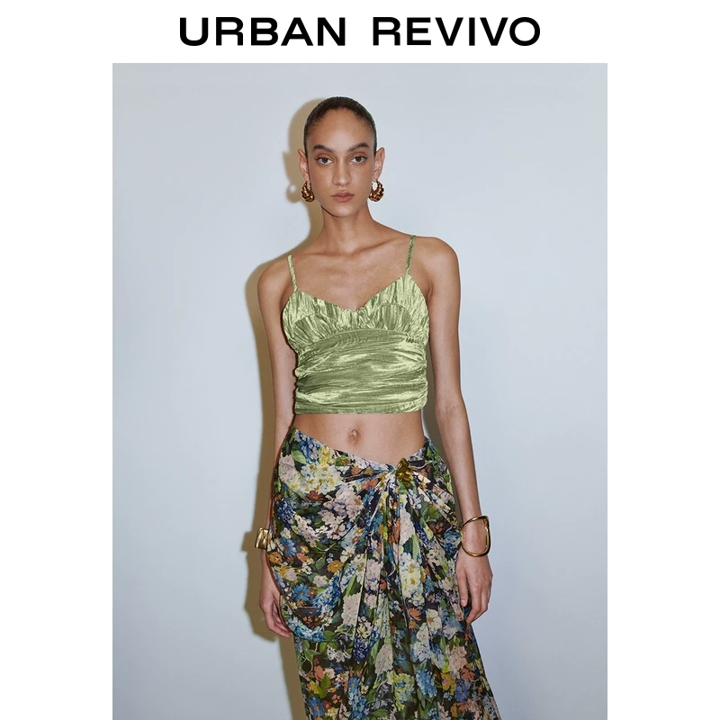 【大片同款】UR2025夏季新款女装肌理感吊带衫UWA250009